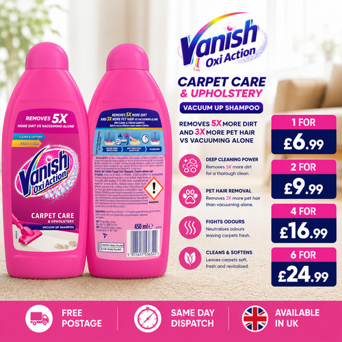 Vanish hand carpet shampoo - carpet, oxi