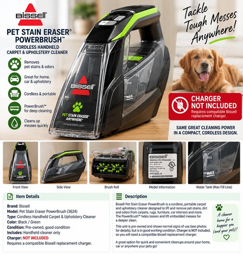 Bissell pet stain eraser - stain,